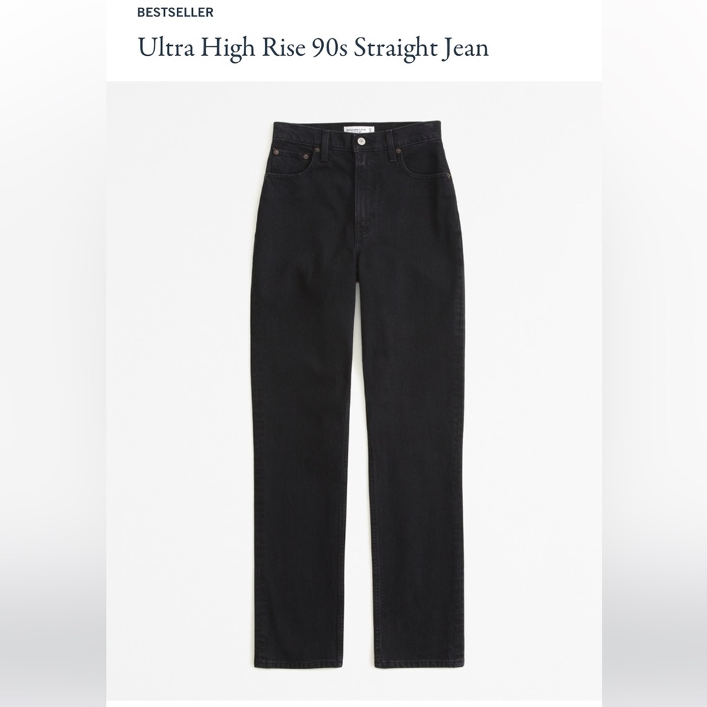 A&F Ultra High Rise 90’s straight